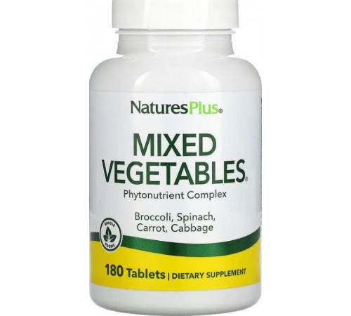 Овочева суміш Nature's Plus Mixed Vegetables 180 таб