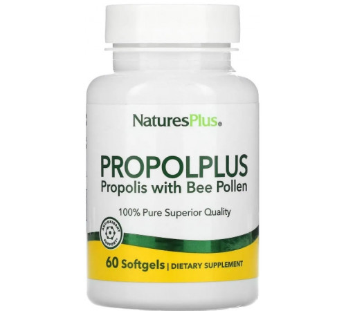 Прополіс Nature's Plus Propolis w/Bee Pollen 60 капс