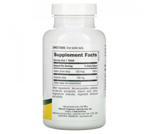 Ламинария Nature's Plus Kelp 300 таб