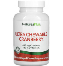 Журавлина з вітаміном C Nature's Plus Cranberry With Vitamin C 90 жев таб клюква-клубника