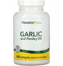 Екстракт часнику та петрушки Nature's Plus Garlic and Parsley Oil 180 гел капc