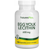 Лецитин яичный Nature's Plus Egg Yolk Lecithin 300 мг 180 капсул
