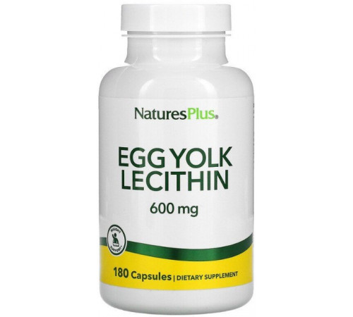 Лецитин яєчний Nature's Plus Egg Yolk Lecithin 300 мг 180 капсул
