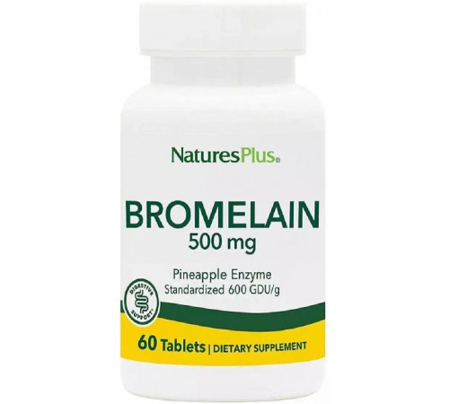 Бромелайн Nature's Plus  Bromelain 500 мг 60 таб