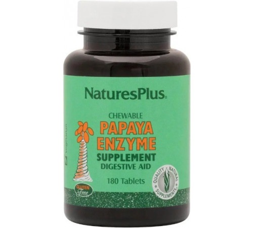Фермент папайи Nature's Plus Papaya Enzyme 180 жев таб