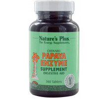 Ферменты папайи для  пищеварения Nature's Plus Papaya Enzyme 360 жев таб