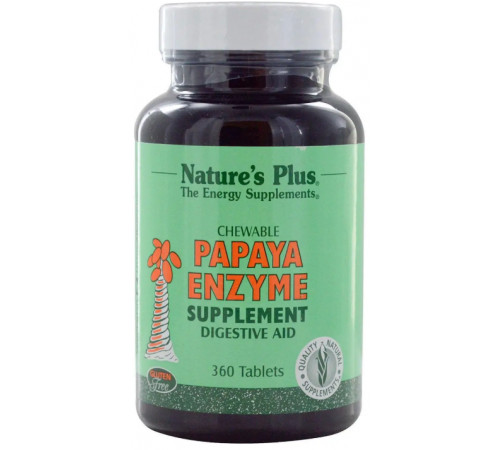 Ферменти папайї для травлення Nature's Plus Papaya Enzyme 360