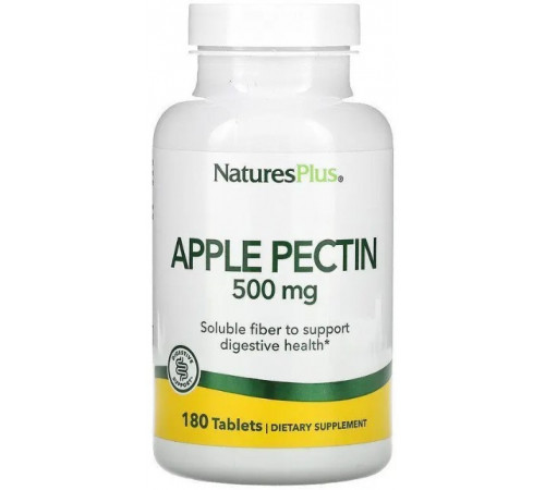 Яблучний пектин Nature's Plus Apple Pectin 500 мг 180 таблеток