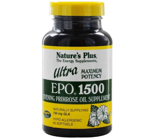 Олія вечірньої примули Nature's Plus Ultra EPO 1500 60 капс
