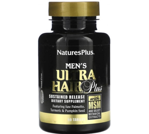 Вітаміни для волосся для чоловіків Nature's Plus Men's Ultra Hair Plus 60 таб