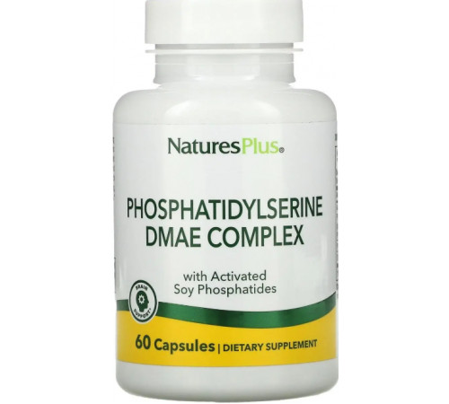 Фосфатидилсерин та ДМАЕ Nature's Plus Phosphatidylserine DMAE 60 капс