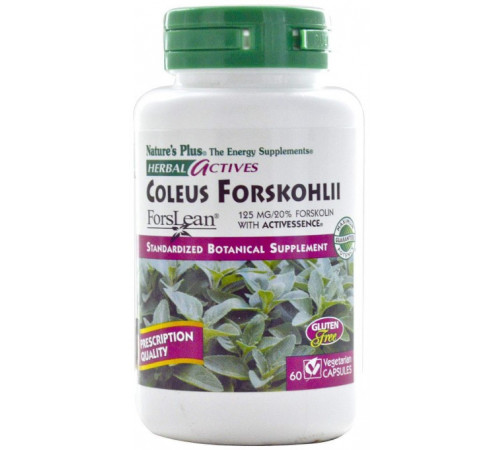 Форсколін Nature's Plus Coleus Forskohlii 125 мг 60 капсул
