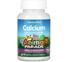 Кальцій для дітей Nature's Plus Calcium Children's Animal Parade 90 жув таблеток Ваніль