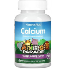 Кальцій для дітей Nature's Plus Calcium Children's Animal Parade 90 жув таблеток Ваніль