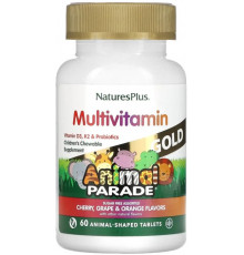 Мультивітаміни та мінерали для дітей Animal Parade Gold Multi-Vitamin 60 жув таб асорти
