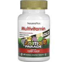 Витамины и минералы для детей Natures Plus Animal Parade Gold Multi-Vitamin 60 жев таб вишня