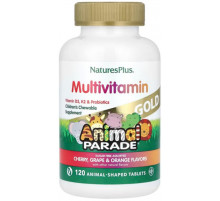 Вітаміни для дітей Nature's Plus Animal Parade Gold Children's Chewable Multivitamin 120 жув табл Фрукти