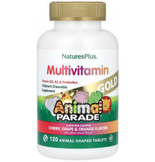 Вітаміни для дітей Nature's Plus Animal Parade Gold Children's Chewable Multivitamin 120 жув табл Фрукти