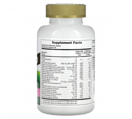 Мультивітаміни для дітей Nature's Plus Animal Parade Gold Chewable Multi-Vitamin 120 таб Кавун
