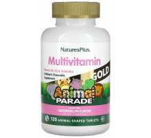 Мультивітаміни для дітей Nature's Plus Animal Parade Gold Chewable Multi-Vitamin 120 таб Кавун