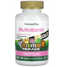 Мультивітаміни для дітей Nature's Plus Animal Parade Gold Chewable Multi-Vitamin 120 таб Кавун