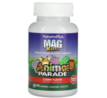 Магний для детей Nature's Plus Animal Parade  Children's Magnesium 90 жув таб вишня