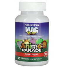 Магній для дітей Nature's Plus Animal Parade  Children's Magnesium 90 жув таб вишня
