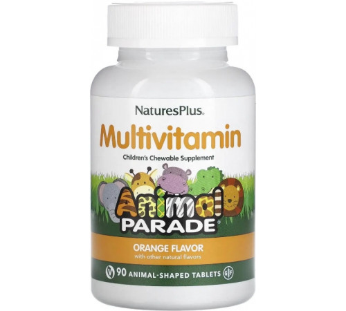 Вітаміни та мінерали для дітей Nature's PlusMulti-Vitamin & Mineral Supplement 90 таб. апельсин
