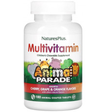 Вітаміни для дітей Nature's Plus Animal Parade Children's Multi-Vitamin 180 таб Фрукти