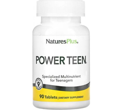 Вітаміни та мінерали для підлітків Nature's Plus Power Teen 90 таб