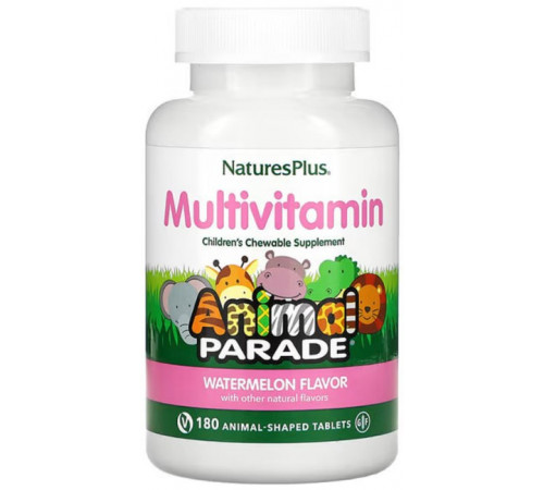 Витамины для детей Nature's Plus Animal Parade Multi-Vitamin and Mineral 180 жев таб Арбуз