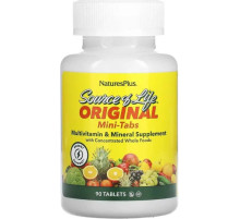 Мультивитамины и минералы Nature's Plus Source of Life Multi-Vitamin & Mineral 90 таб