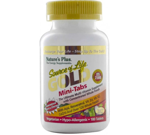 Мультивітаміни  Nature's Plus Multi-Vitamin 180 таб