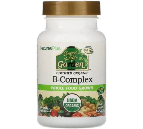 Комплекс витаминов группы В Nature's Plus B-Complex 60 капс