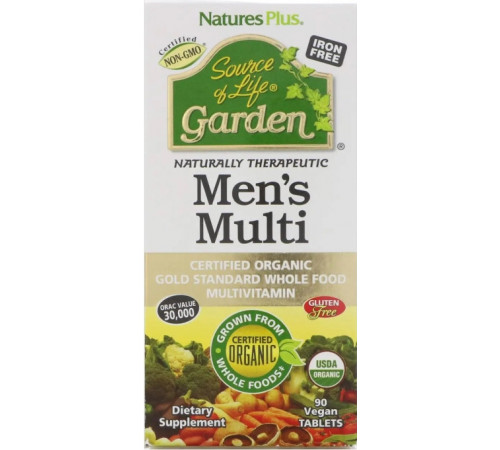 Мультивітаміни для чоловіків Source of Life Garden Men's Multi Naturе's Plus 90 таб