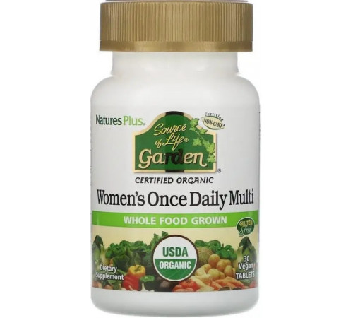Мультивітаміни для жінок Nature's PlusSource of Life  Women's Once Daily Multi 30 таб