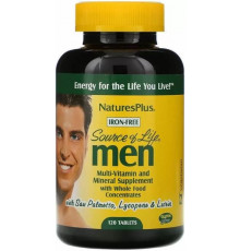 Вітаміни для чоловіків без заліза Nature's Plus Multi-Vitamin and Mineral 120 таб