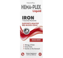 Комплекс вітамінів та мінералів із залізом Nature's Plus Hema-Plex® 250 мл ягоди