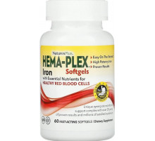 Комплекс вітамінів та мінералів  Nature's Plu Hema-Plex 60 капс