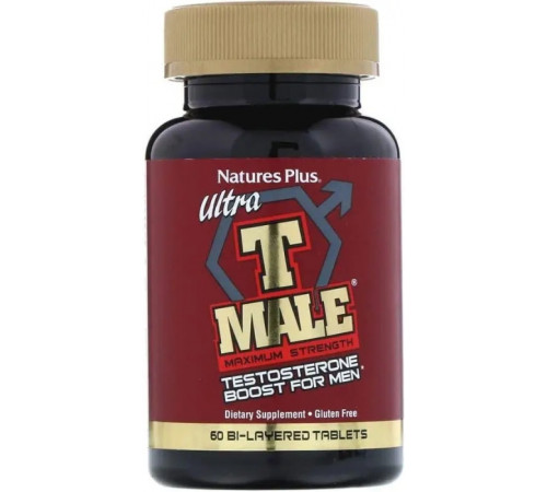 Формула для мужчин ультра Nature's Plus T-Male Testosterone For Men 60 таб