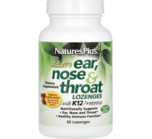 Пробиотики для здоровья ЛОР-органов Nature's Plus Ear Nose & Throat 60 лед вишня