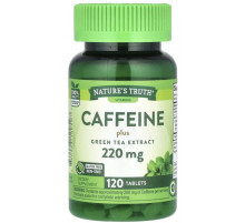 Кофеїн плюс екстракт зеленого чаю Nature's Truth Caffeine Plus Green Tea Extract 220 мг 120 таб