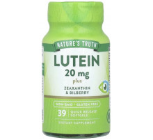 Лютеїн плюс зеаксантин та чорниця Nature's Truth Lutein 39 гел капс