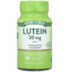 Лютеїн плюс зеаксантин та чорниця Nature's Truth Lutein 39 гел капс