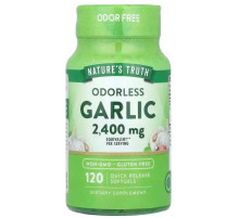 Екстракт часнику Nature's Truth Odorless Garlic 2400 мг 120 гел капс без запаху