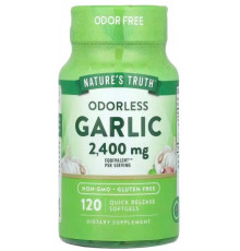 Екстракт часнику Nature's Truth Odorless Garlic 2400 мг 120 гел капс без запаху
