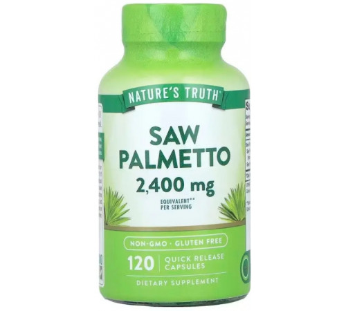 Со Пальметто Nature's Truth Saw Palmeto 2400 мг 120 капс
