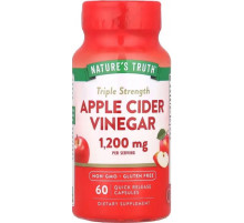 Яблочный уксус Nature's Truth Triple Strength Apple Cider Vinegar 1200 мг 60 капс