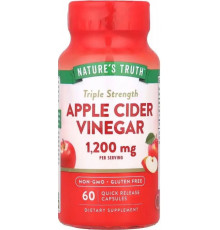 Яблучний оцет Nature's Truth Triple Strength Apple Cider Vinegar 1200 мг 60 капс