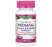 Витамины для беременных Nature's Truth Prenatal Vitamin & Mineral Formula 60 капс